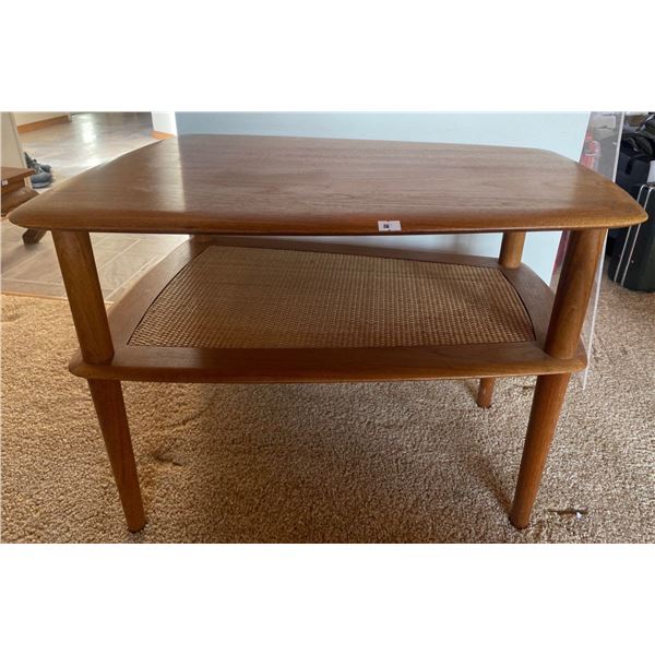 Mid Century Modern Teak Side Table 28L x 21W x 20T