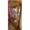 Image 2 : Wooden Mirror Lined China Cabinet 30L x 13W x 76T ( Contents Not Included)