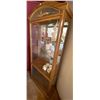 Image 3 : Wooden Mirror Lined China Cabinet 30L x 13W x 76T ( Contents Not Included)