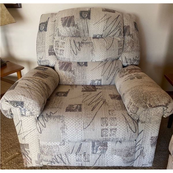 Upholstered Manual Reclining Chair 35L x 35W x 35T