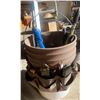 Image 3 : Tool Bucket With Contents With Mini Battery Charger , Space Heater, And XXL Extention Cord