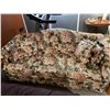 Image 1 : Vintage Floral Pattern Couch With Accent Pillows 80L x 34W x 36H