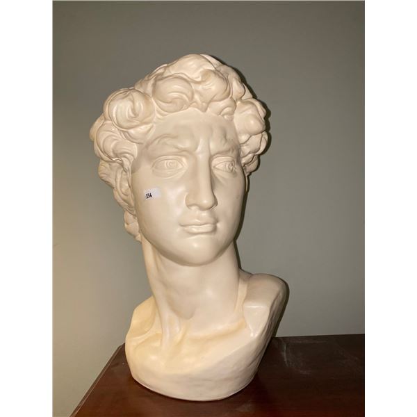Ceramic Head Of David Statue 10L x 16T