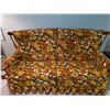Image 1 : Vintage Floral Upholstered Hide-a-Bed Couch 69L x 38W x 37T