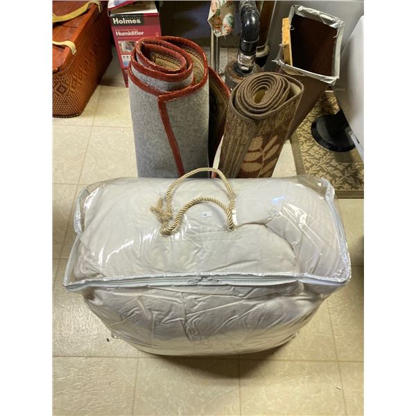 Comforter In Bag With Small Hallway Rugs