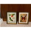Image 1 : Set Of Decorative Butterfly Tiles In Frames11 x 9