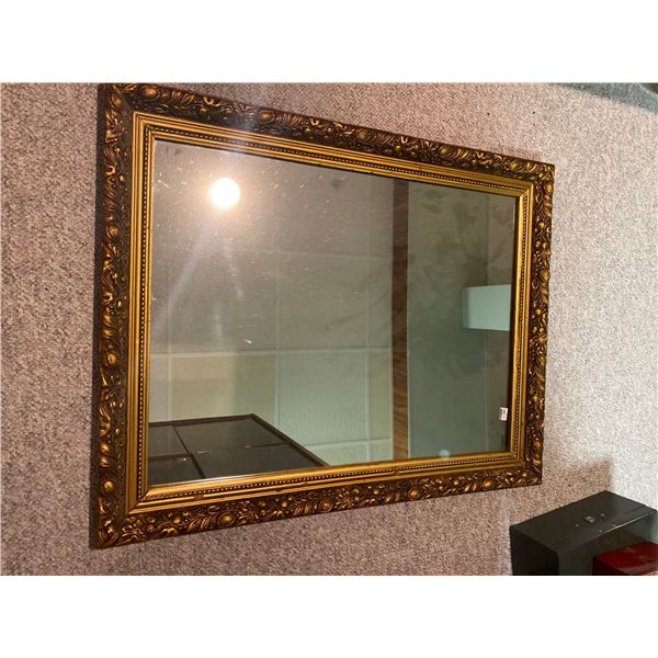 Gold Framed Hanging Mirror 29 x 22
