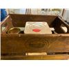 Image 2 : Vintage Wooden Mountain Box Crate With Vinttage Coke Bottle And Scale