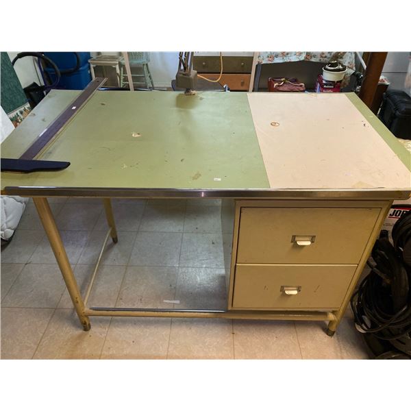 Drafting Desk With Accessories 56L x 30W x 35T