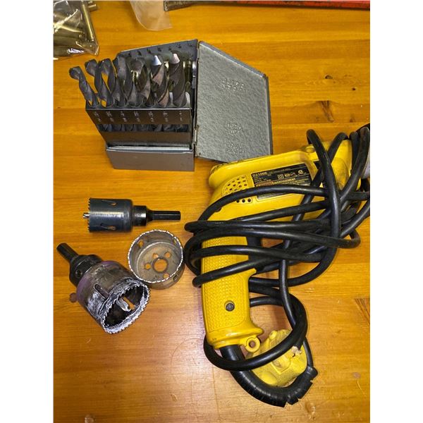 Dewalt Corded Drill MO:D21008 With Accesories