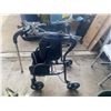 Image 1 : Foldable Walker/ Wheelchair With Cane