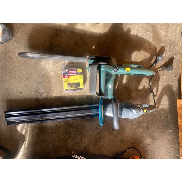 Yard Works Hedge Trimmer MO:050720 And Misc Hedge Trimmer With Saw Chain
