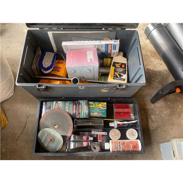 Large Plastic Tool Box With Contents