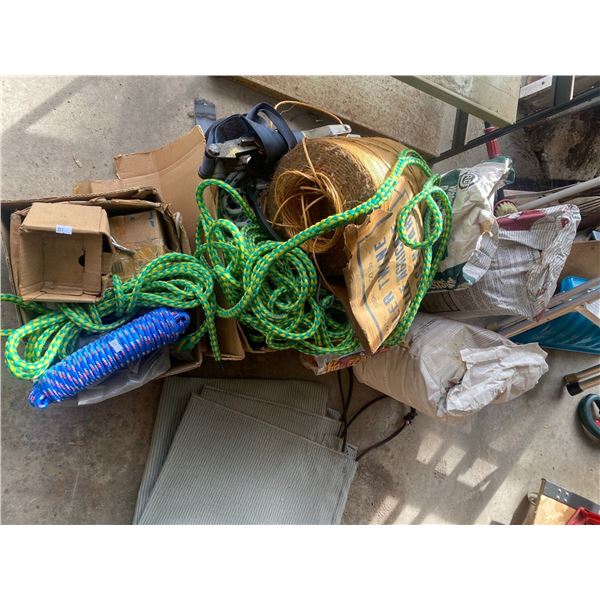 Large Assortment Of Various Ropes