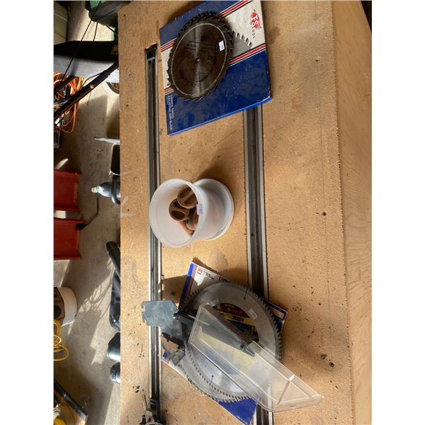 Wooden Work Bench With Saw Blades