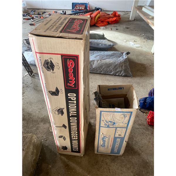 Scotty Downrigger Mounts And Scotty Lake Troller