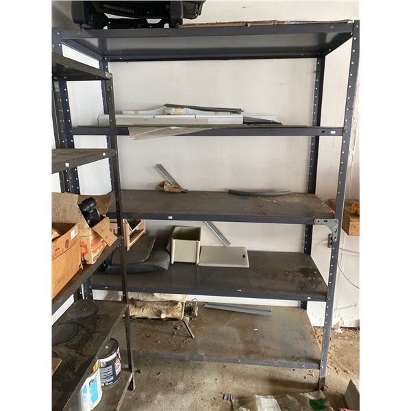 Metal Shelving Unit 56L x 23W x 79T ( Contents Not Included )