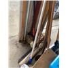 Image 2 : Assortment Of Shovels , Rakes, And Brooms