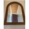 Image 1 : Wooden Framed Decorative Mirror With Decorative Overall Flower Pot