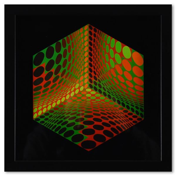 Tupa - 2 de la serie Structures Universelles De L'Hexagone by Vasarely (1908-199