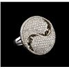 Image 1 : 14KT White Gold 1.57 ctw Diamond Ring