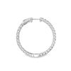 Image 4 : 3.25 ctw Diamond Hoop Earrings - 14KT White Gold