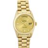 Image 2 : Rolex Mens Quickset 18K Yellow Gold Factory Diamond Dial Day Date President Wris