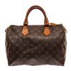 Image 1 : Louis Vuitton Brown Monogram Canvas Speedy 30 Satchel Bag