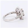 Image 3 : 1.30 ctw CENTER Diamond and 0.68 ctw Ruby Platinum Ring (1.72 ctw Diamonds)