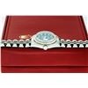 Image 8 : Rolex Ladies Stainless Steel Blue Vignette Diamond Datejust 26mm with Box