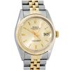 Image 1 : Rolex Mens 2T Factory Champagne Index Dial 14K Yellow Gold And Stainless Steel D