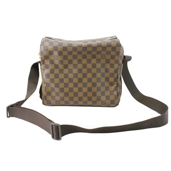 Louis Vuitton Damier Ebene Canvas Leather Naviglio Messenger Bag