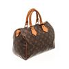 Image 2 : Louis Vuitton Brown Monogram Speedy 25 Satchel Bag