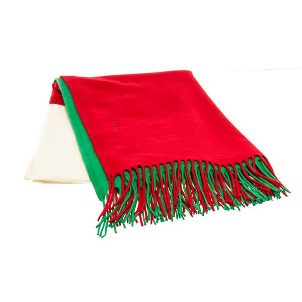 Chanel Red Italian Flag Shawl