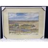 Image 1 : Ernest Friedrich Lindner 1962 Watercolour Original of  Prairie Scene Frame 41Wx31.5H Art 29.5Wx22H