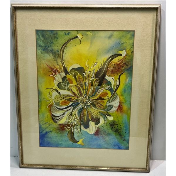 Joyce Swannell 1981 Gouache Original of Summer Miracle   Frame 21Wx25H Art 14Wx18