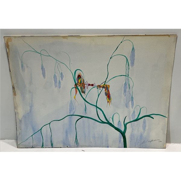 Campbell 1973 Original Harlequin/Collywobble Birds  20Wx15H