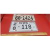 Image 1 : 2 Iowa plates 50 & 58