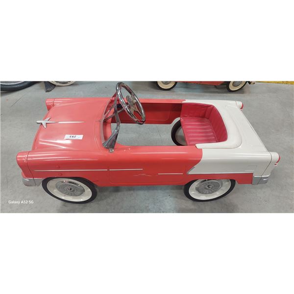 Nice 55 Chevy pedal car 37"