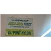 Image 1 : Double sided tin Dunlop sign vintage 18"x16"