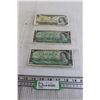 Image 1 : (2) Canadian 1967 $1 Bills, 1973 $1 Bill