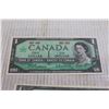 Image 2 : (2) Canadian 1954 $1 Bills, 1967 $1 Bill