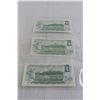 Image 4 : (3) Canadian 1973 $1 Bills