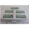 Image 1 : (5) Canadian 1954 $1 Bills