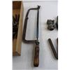 Image 3 : Pipe Wrench, Hacksaw, Flat of Assorted Bits