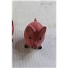 Image 5 : (2) Salt and Pepper Shaker Sets - Pigs, Flamingos