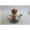 Image 3 : Mouse Teapot, (2) Porcelain Face Wall Hangings