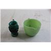 Image 2 : Green Glass Pitcher, Green Marble Pitcher