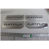 Image 1 : (4) Platinum Mirrored Stainless Steel Mudflap Trims