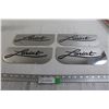 Image 1 : (4) Lariat Mirrored Stainless Steel Mudflap Trims